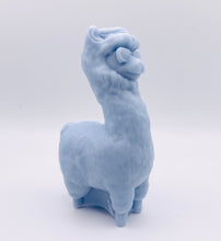Load image into Gallery viewer, Handmade vegan soaps featuring a llama or alpaca wearing sunglasses wrapped in beautiful eco friendly packaging crafted with natural French clays, activated charcoal and essential oils. a eco-friendly, zero waste gift that’s cruelty-free, skin-nourishing, and perfect for alpaca or llama gifts and animal themed gifts. small business UK