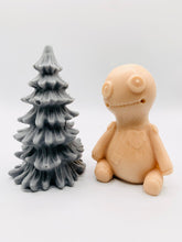 Load image into Gallery viewer, Handmade vegan soaps featuring a voodoo doll and christmas tree gift boxed in beautiful eco friendly packaging crafted with natural French clays, activated charcoal and essential oils. a eco-friendly, zero waste gift that’s cruelty-free, skin-nourishing, and perfect for creepmas gifts and horror gifts. small business UK