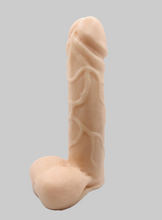 Load image into Gallery viewer, Novelty vegan soap in the shape of a penis with vein details. Highly realistic! Perfect for Pride Gifts UK, hen party gifts or fun secret Santa gift. Wrapped in beautiful eco friendly packaging. Small business UK.