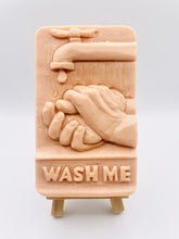 Load image into Gallery viewer, Wash Your Hands | Handmade vegan ‘Wash Me’ soap bar, 130g, with natural ingredients and eco-friendly packaging by Soap Simple Creations