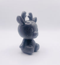 Load image into Gallery viewer, Handmade vegan soaps featuring a cute reindeer in beautiful eco friendly packaging. crafted with natural French clays, activated charcoal and essential oils. a eco-friendly, zero waste gift that’s cruelty-free, skin-nourishing, the perfect gift for reindeer lovers, or for animal lover gifts. small business UK