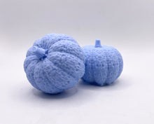 Load image into Gallery viewer, Handmade vegan soaps featuring a set of two chunky pumpkins gift boxed in beautiful eco friendly packaging crafted with natural French clays, activated charcoal and essential oils. a eco-friendly, zero waste gift that’s cruelty-free, skin-nourishing, and perfect gift for autumn lovers and halloween gifts. small business UK