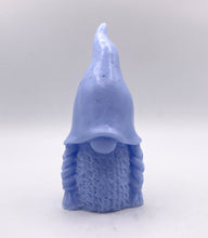 Load image into Gallery viewer, Handmade vegan soap featuring a chunky girl gnome with long plaits packed in beautiful eco friendly packaging. crafted with natural French clays, activated charcoal and essential oils. a eco-friendly, zero waste gift that’s cruelty-free, skin-nourishing, and perfect for gnome lovers or animal themed gifts. Small business UK