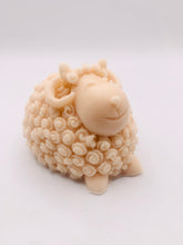 Load image into Gallery viewer, Handmade vegan soaps featuring a gorgeous detailed ram with big curls and a big smile on his face. beautiful eco friendly packaging. crafted with natural French clays, activated charcoal and essential oils. a eco-friendly, zero waste gift that’s cruelty-free, skin-nourishing, and perfect for sheep lovers and animal lovers. UK Small Business