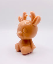 Load image into Gallery viewer, Handmade vegan soaps featuring a cute reindeer in beautiful eco friendly packaging. crafted with natural French clays, activated charcoal and essential oils. a eco-friendly, zero waste gift that’s cruelty-free, skin-nourishing, the perfect gift for reindeer lovers, or for animal lover gifts. small business UK