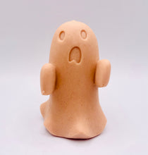 Load image into Gallery viewer, Handmade vegan soaps shaped as a cute ghost. crafted with natural French clays, activated charcoal and essential oils. a eco-friendly, zero waste gift that’s cruelty-free, skin-nourishing, and perfect for Halloween and gifting. Small Business UK