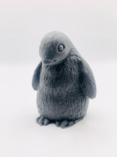 Load image into Gallery viewer, Handmade vegan soaps featuring a chunky penguin wrapped in beautiful eco friendly packaging crafted with natural French clays, activated charcoal and essential oils. a eco-friendly, zero waste gift that’s cruelty-free, skin-nourishing, and perfect for christmas gifts and penguin lovers. small business UK