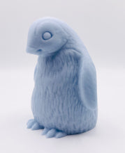 Load image into Gallery viewer, Handmade vegan soaps featuring a chunky penguin wrapped in beautiful eco friendly packaging crafted with natural French clays, activated charcoal and essential oils. a eco-friendly, zero waste gift that’s cruelty-free, skin-nourishing, and perfect for christmas gifts and penguin lovers. small business UK