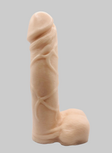 Load image into Gallery viewer, Novelty vegan soap in the shape of a penis with vein details. Highly realistic! Perfect for Pride Gifts UK, hen party gifts or fun secret Santa gift. Wrapped in beautiful eco friendly packaging. Small business UK.