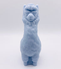 Load image into Gallery viewer, Handmade vegan soaps featuring a llama or alpaca wearing sunglasses wrapped in beautiful eco friendly packaging crafted with natural French clays, activated charcoal and essential oils. a eco-friendly, zero waste gift that’s cruelty-free, skin-nourishing, and perfect for alpaca or llama gifts and animal themed gifts. small business UK