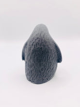Load image into Gallery viewer, Handmade vegan soaps featuring a chunky penguin wrapped in beautiful eco friendly packaging crafted with natural French clays, activated charcoal and essential oils. a eco-friendly, zero waste gift that’s cruelty-free, skin-nourishing, and perfect for christmas gifts and penguin lovers. small business UK