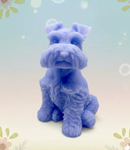 Load image into Gallery viewer, Handmade vegan soaps featuring a large schnauzer dog, in beautiful eco friendly packaging. crafted with natural French clays, activated charcoal and essential oils. a eco-friendly, zero waste gift that’s cruelty-free, skin-nourishing, the perfect gift for dog lovers and animal lovers. small business UK