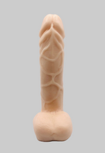 Load image into Gallery viewer, Novelty vegan soap in the shape of a penis with vein details. Highly realistic! Perfect for Pride Gifts UK, hen party gifts or fun secret Santa gift. Wrapped in beautiful eco friendly packaging. Small business UK.