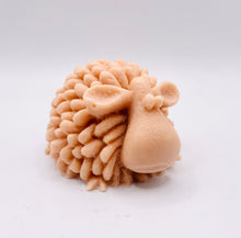 Load image into Gallery viewer, Handmade vegan soaps featuring a cute shaggy sheep, packaged in beautiful eco friendly packaging. crafted with natural French clays, activated charcoal and essential oils. a eco-friendly, zero waste gift that’s cruelty-free, skin-nourishing, the perfect gift for sheep lovers and animal lovers. small business UK