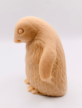 Load image into Gallery viewer, Handmade vegan soaps featuring a chunky penguin wrapped in beautiful eco friendly packaging crafted with natural French clays, activated charcoal and essential oils. a eco-friendly, zero waste gift that’s cruelty-free, skin-nourishing, and perfect for christmas gifts and penguin lovers. small business UK
