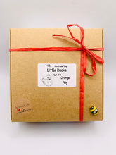 Load image into Gallery viewer, duck Gift | duck unique gift, rubber duck gift, Little Ducks Vegan Soaps - Gift Boxed Quack, quack! Looking for the perfect gift? Look no further! This set of 3 duck soaps are perfect for popping into a hamper, gifting, or keeping for yourself because let’s be honest - they’re adorable! Vegan and cruelty-free, these soaps are gentle on your skin and on the planet! Plus, they come gift boxed in eco-friendly packaging, so you can feel good about. modern gifts. handmade home style. zero waste gifts