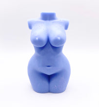 Load image into Gallery viewer, Handmade vegan soaps featuring the gorgeous sculpture of a curvaceous female body. packaged in beautiful eco friendly packaging. crafted with natural French clays, activated charcoal and essential oils. a eco-friendly, zero waste gift that’s cruelty-free, skin-nourishing, the perfect gift for body positivity and Pride. UK Small Business