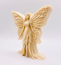 Load image into Gallery viewer, Handmade vegan soaps featuring a large detailed fairy and packed in beautiful eco friendly packaging crafted with natural French clays, activated charcoal and essential oils. a eco-friendly, zero waste gift that’s cruelty-free, skin-nourishing, and perfect for fairy lovers and whimsical themed gifts. small business UK