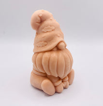 Load image into Gallery viewer, Handmade vegan gnome soap crafted in the UK, with little clouds on his hat, made with French clay in customizable colours and scented with essential oils; a zero-waste, eco-conscious gift with sustainable packaging.