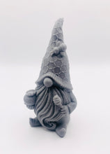 Load image into Gallery viewer, Handmade vegan soaps featuring a gorgeous honey bee design gnome soap. gnome is holding a honeypot and has a bee on his hat. crafted with natural French clays, activated charcoal and essential oils. a eco-friendly, zero waste gift that’s cruelty-free, skin-nourishing, and perfect for gnome lovers and gifting. Small Business UK