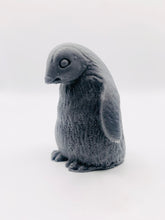 Load image into Gallery viewer, Handmade vegan soaps featuring a chunky penguin wrapped in beautiful eco friendly packaging crafted with natural French clays, activated charcoal and essential oils. a eco-friendly, zero waste gift that’s cruelty-free, skin-nourishing, and perfect for christmas gifts and penguin lovers. small business UK