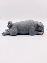 Load image into Gallery viewer, Pug gift | pug lover gift | unique pug gift | pug dog | Sleepy Pug Vegan Soap This sleepy pug soap is not only adorable but vegan, cruelty-free, and wrapped with beautiful eco-friendly packaging, it's the perfect blend of pampering and planet-friendly goodness! 
Available in your choice of colour and essential oil: