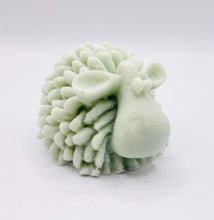 Load image into Gallery viewer, Handmade vegan soaps featuring a cute shaggy sheep, packaged in beautiful eco friendly packaging. crafted with natural French clays, activated charcoal and essential oils. a eco-friendly, zero waste gift that’s cruelty-free, skin-nourishing, the perfect gift for sheep lovers and animal lovers. small business UK
