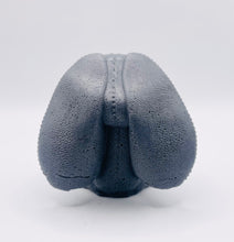 Load image into Gallery viewer, Handmade vegan soaps featuring an adorable rabbit with big floppy ears and stitching detail, in beautiful eco friendly packaging. crafted with natural French clays, activated charcoal and essential oils. a eco-friendly, zero waste gift that’s cruelty-free, skin-nourishing, the perfect gift for easter or for animal lovers. small business UK