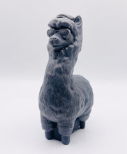 Load image into Gallery viewer, Handmade vegan soaps featuring a llama or alpaca wearing sunglasses wrapped in beautiful eco friendly packaging crafted with natural French clays, activated charcoal and essential oils. a eco-friendly, zero waste gift that’s cruelty-free, skin-nourishing, and perfect for alpaca or llama gifts and animal themed gifts. small business UK