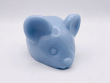 Load image into Gallery viewer, Handmade vegan soaps featuring a chunky mouse soap in beautiful eco friendly packaging. crafted with natural French clays, activated charcoal and essential oils. a eco-friendly, zero waste gift that’s cruelty-free, skin-nourishing, the perfect gift for any mouse or animal lover. UK Small Business