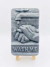 Load image into Gallery viewer, Our unique “Wash Me” soap features a playful design of a pair of hands washing under a tap, complete with the words “WASH ME” imprinted at the bottom. Made from 100% vegan, cruelty-free ingredients, our soap is as kind to the planet as it is to your skin. Customise your bar by choosing your favourite colour and essential oil.
zero waste gifts UK. handmade gifts UK. Handmade home style UK. BrIrish made. Handmade UK. Modern gifts UK. Vegan soap UK.