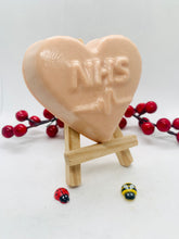 Load image into Gallery viewer, Medic Gift | Nurse Gift | Doctor Gift | Healthcare Gift | Looking for a special gift to honour the amazing NHS workers, medics, doctors, nurses, and ambulance drivers in your life? Our NHS soap is the perfect way to show your love and support to our healthcare heroes! Handmade with care, these beautiful soaps feature the iconic NHS heart symbol, paying tribute to the incredible dedication of our NHS staff.