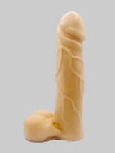 Load image into Gallery viewer, Novelty vegan soap in the shape of a penis with vein details. Highly realistic! Perfect for Pride Gifts UK, hen party gifts or fun secret Santa gift. Wrapped in beautiful eco friendly packaging. Small business UK.