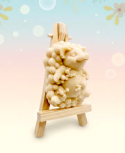 Load image into Gallery viewer, Handmade vegan soaps featuring a pig surrounded with bubbles with a scrubbing brush in beautiful eco friendly packaging. crafted with natural French clays, activated charcoal and essential oils. a eco-friendly, zero waste gift that’s cruelty-free, skin-nourishing, the perfect gift for any pig or animal lover. UK Small Business