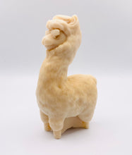 Load image into Gallery viewer, Handmade vegan soaps featuring a llama or alpaca wearing sunglasses wrapped in beautiful eco friendly packaging crafted with natural French clays, activated charcoal and essential oils. a eco-friendly, zero waste gift that’s cruelty-free, skin-nourishing, and perfect for alpaca or llama gifts and animal themed gifts. small business UK