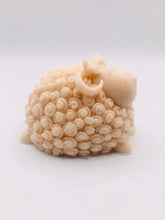 Load image into Gallery viewer, Handmade vegan soaps featuring a gorgeous detailed ram with big curls and a big smile on his face. beautiful eco friendly packaging. crafted with natural French clays, activated charcoal and essential oils. a eco-friendly, zero waste gift that’s cruelty-free, skin-nourishing, and perfect for sheep lovers and animal lovers. UK Small Business