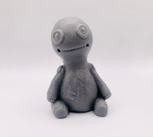 Load image into Gallery viewer, Handmade vegan soaps featuring a voodoo doll with stitching soap. crafted with natural French clays, activated charcoal and essential oils. a eco-friendly, zero waste gift that’s cruelty-free, skin-nourishing, and perfect for alternative gifts and Halloween gifts. Small business UK