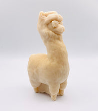 Load image into Gallery viewer, Handmade vegan soaps featuring a llama or alpaca wearing sunglasses wrapped in beautiful eco friendly packaging crafted with natural French clays, activated charcoal and essential oils. a eco-friendly, zero waste gift that’s cruelty-free, skin-nourishing, and perfect for alpaca or llama gifts and animal themed gifts. small business UK