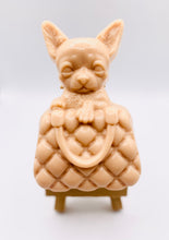 Load image into Gallery viewer, Handmade vegan soaps featuring a chihuahua peeping out of a handbag packaged in beautiful eco friendly packaging. crafted with natural French clays, activated charcoal and essential oils. a eco-friendly, zero waste gift thatās cruelty-free, skin-nourishing, the perfect gift for dog lovers or animal lovers. small business UK