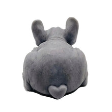Load image into Gallery viewer, A highly detailed handmade French Bulldog puppy soap, captured in a peaceful sleeping pose with realistic fur texture with a heart on his bum