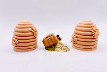 Load image into Gallery viewer, Handmade vegan hand soaps featuring a set of two honeycombs, gift boxed in beautiful eco friendly packaging. crafted with natural French clays, activated charcoal and essential oils. a eco-friendly, zero waste gift that’s cruelty-free, skin-nourishing, and perfect for animal lovers, bee lovers and teacher gifts.
