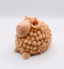Load image into Gallery viewer, Handmade vegan soaps featuring a gorgeous detailed ram with big curls and a big smile on his face. beautiful eco friendly packaging. crafted with natural French clays, activated charcoal and essential oils. a eco-friendly, zero waste gift that’s cruelty-free, skin-nourishing, and perfect for sheep lovers and animal lovers. UK Small Business