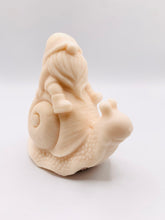 Load image into Gallery viewer, Handmade vegan soaps featuring a detailed snail with a gnome catching a ride on his back soap. crafted with natural French clays, activated charcoal and essential oils. a eco-friendly, zero waste gift that’s cruelty-free, skin-nourishing, and perfect for turtle lovers and gnome lover gifts. small business UK