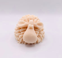 Load image into Gallery viewer, Handmade vegan soaps featuring a cute shaggy sheep, packaged in beautiful eco friendly packaging. crafted with natural French clays, activated charcoal and essential oils. a eco-friendly, zero waste gift that’s cruelty-free, skin-nourishing, the perfect gift for sheep lovers and animal lovers. small business UK