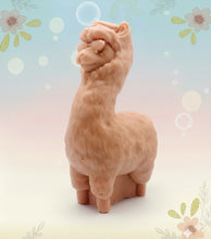 Load image into Gallery viewer, Handmade vegan soaps featuring a llama or alpaca wearing sunglasses wrapped in beautiful eco friendly packaging crafted with natural French clays, activated charcoal and essential oils. a eco-friendly, zero waste gift that’s cruelty-free, skin-nourishing, and perfect for alpaca or llama gifts and animal themed gifts. small business UK