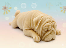 Load image into Gallery viewer, Handmade vegan soaps featuring a gorgeous gnome holding a gift in his hand packed in beautiful eco friendly packaging. crafted with natural French clays, activated charcoal and essential oils. a eco-friendly, zero waste gift that’s cruelty-free, skin-nourishing, the perfect gift for gnome lovers, Christmas gifts or for animal lover gifts. small business UK