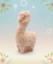 Load image into Gallery viewer, Handmade vegan soaps featuring a llama or alpaca wearing sunglasses wrapped in beautiful eco friendly packaging crafted with natural French clays, activated charcoal and essential oils. a eco-friendly, zero waste gift that’s cruelty-free, skin-nourishing, and perfect for alpaca or llama gifts and animal themed gifts. small business UK