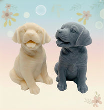 Load image into Gallery viewer, Handmade vegan soaps featuring a gorgeous Labrador dog soap. crafted with natural French clays, activated charcoal and essential oils. a eco-friendly, zero waste gift that’s cruelty-free, skin-nourishing, and perfect for dog lovers and animal lovers. Small Business UK