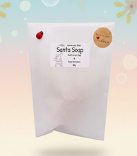 Load image into Gallery viewer, Handmade vegan Father Christmas shaped vegan soaps gift bagged in eco friendly packaging. crafted with natural French clays, activated charcoal and essential oils. a eco-friendly, zero waste gift that’s cruelty-free, skin-nourishing, and perfect for animal lovers.
Perfect for Christmas gifts, secret Santa and stocking fillers. Small business UK
