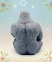 Load image into Gallery viewer, Handmade vegan soaps featuring a huge detailed gorilla soap gift boxed in beautiful eco friendly packaging crafted with natural French clays, activated charcoal and essential oils. a eco-friendly, zero waste gift that’s cruelty-free, skin-nourishing, and perfect for gorilla lovers, gifts for him and animal themed gifts. small business UK